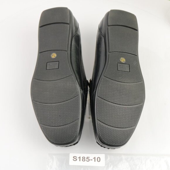 J Ferar Mens Barton Venetian Loafer Size 10.5 Black Vegan Slip On Moc Dress Shoe - Picture 8 of 12